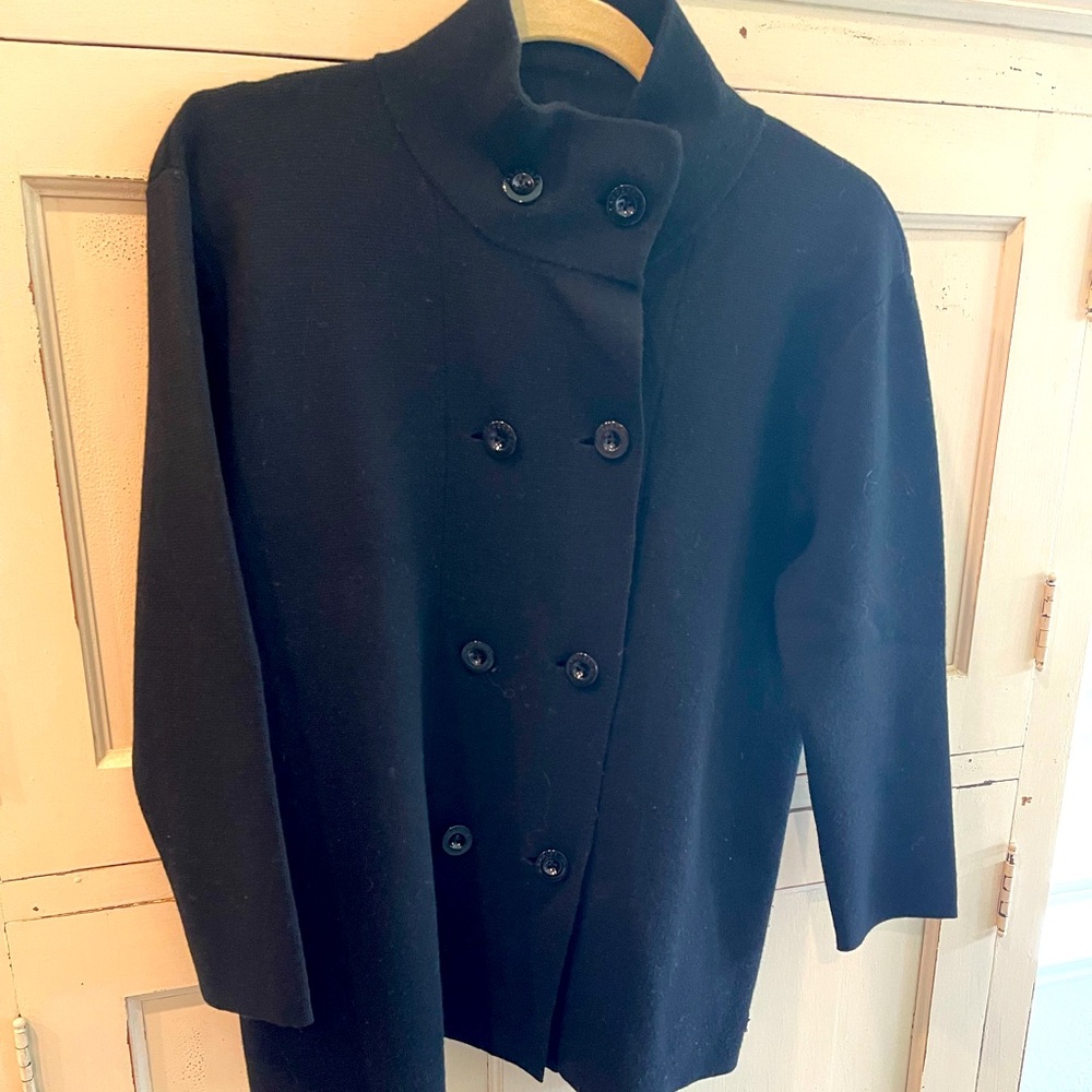 Lacoste double breasted merino wool sweater